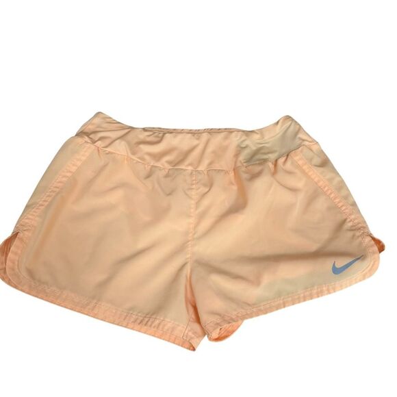 NIKE WOMENS DRY CREAMSICLE RUNNING TRAINING SHORTS SZ L - Picture 1 of 5